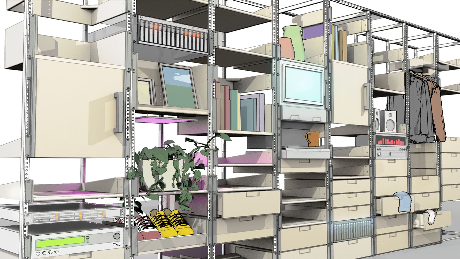 Server Racks as furniture