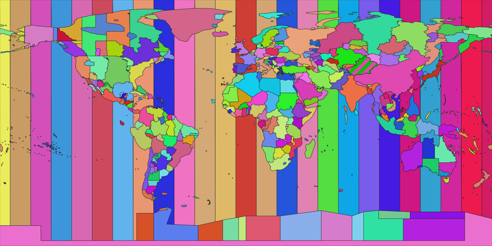 time zone map